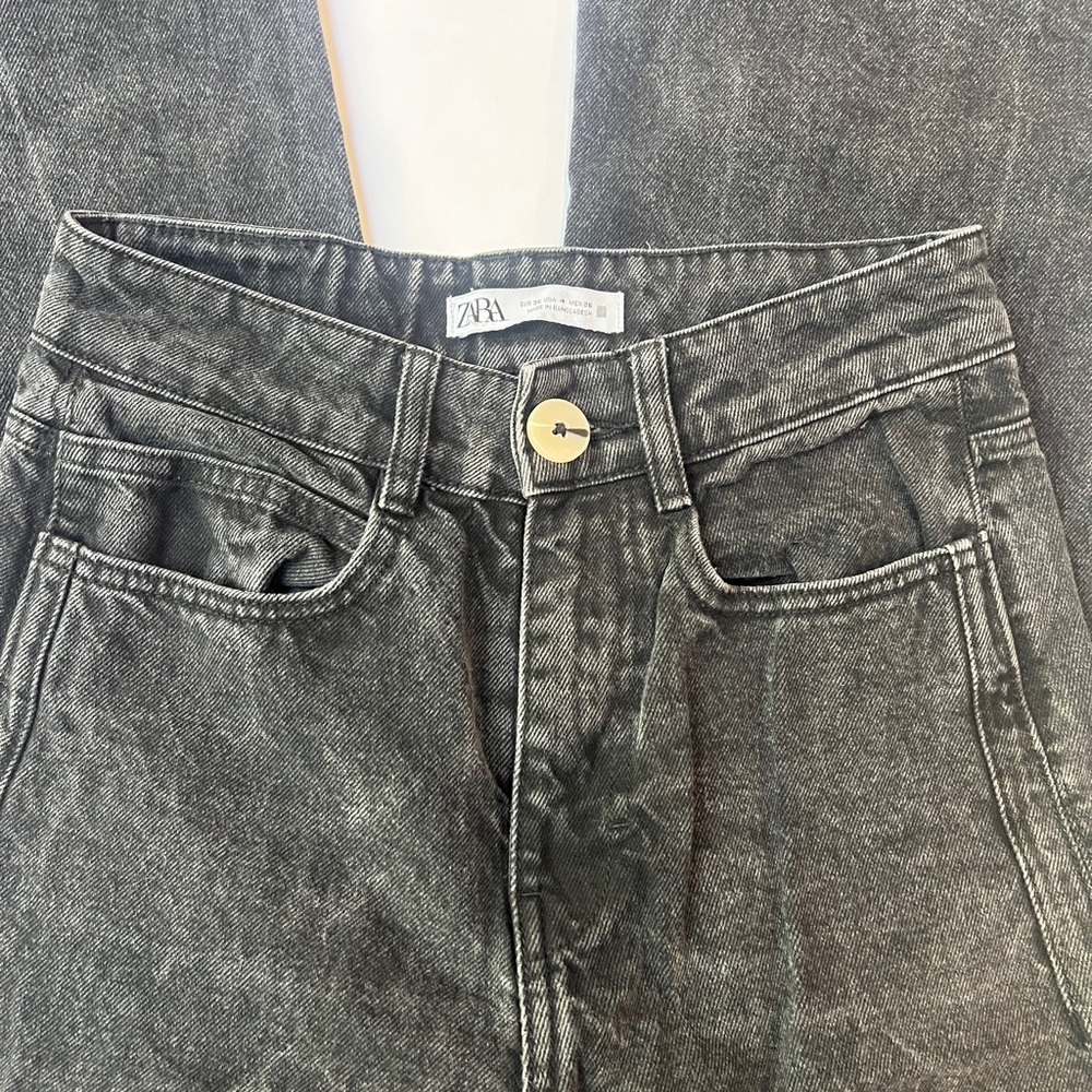 Zara Charcoal Denim Jeans